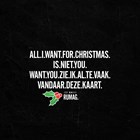 Kerstkaart Rumag All I want for Christmas